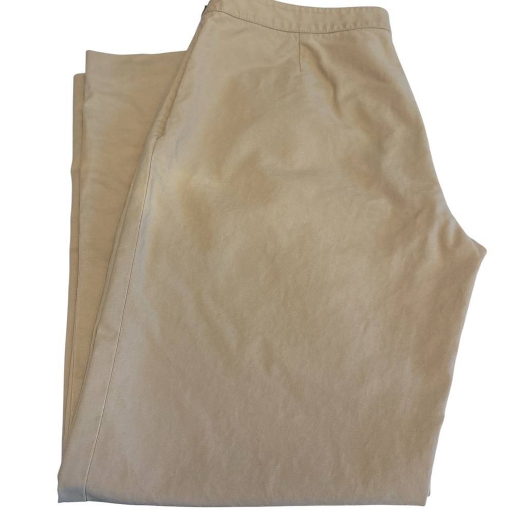 Lafayette 148 pants side button/zip closure straight leg flat front Size 6